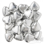 Lolliland Milk Chocolate Hearts Silver 500G