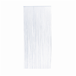 Metallic Foil Curtain White