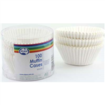 Muffin Cases White 100 Pack