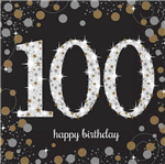 Napkin Celebration 100 Blackgold 16Pk