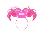 Novelty Headbopper Ponytail Pink