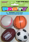 Novelty Soft Sport Balls 4 Pack