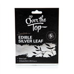 Over The Top Edible Silver Leaf 8X8cm 5 Sheets