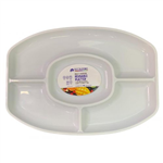 PLATTER OVAL 4 SEC WHITE APLEN 376524