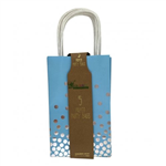 Paper Bag Blue With Silver Dots 5PK