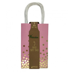 Paper Bag Pink With Gold Dots 5PK