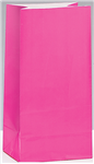 Paper Bags Hot Pink 12 Pack