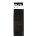 Paper Straws Black Foil 10PK