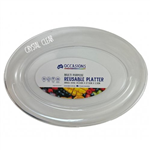 Platter Oval Reusable Clear 395x275x31cm