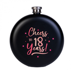 Round Flask Rose Gold 18th