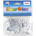 Scatters Hearts Silver Holographic 14g Pack