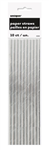 Silver Foil Paper Straws 10 Pack