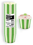 Stripes Baking Cup Lime Green 25 Pack