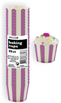 Stripes Baking Cup Purple 25 Pack