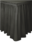 Table Skirt Plastic Black