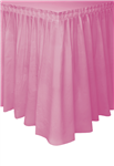 Table Skirt Plastic Hot Pink