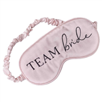 Team Bride Eye Mask pink and Black