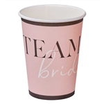 Team Bride Paper Cup 266ml 8pk