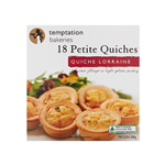 Temptation Bakeries Quiche Petite Lorraine 18pk