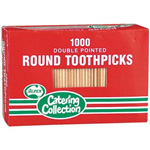 Toothpicks Round  2 Point 1000 Pack