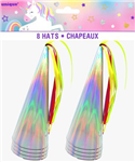 Unicorn Party Hats 8 Pack