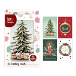 XMAS CARDS TEXTURED FOIL 10PK 69388