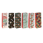 XMAS GIFT BAG BOTTLE 130X360X85MM 68402