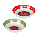 XMAS MELAMINE SALAD BOWL ROUND 69647