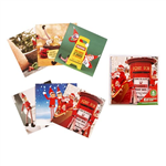 XMAS NAUGHTY ELVES CARDS 6PK 125X125MM 64527