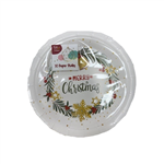 XMAS PLATES PRINTED 178MM 10PK 69509