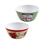 Xmas Melamine Bowl Round 