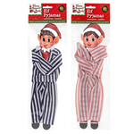 Xmas Naughty Elf Striped Pyjamas 