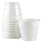 Clear and White Cups