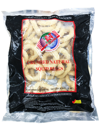 A & T Squid Rings Crumbed 1kg