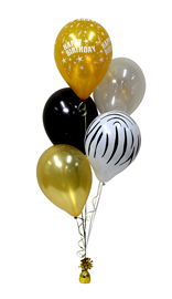 Balloon Arrangement Happy Birthday 5 Balloons #157