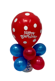 Balloon Arrangement Happy Birthday Short Topiary With Balloon #155