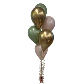 Balloon Arrangement Neutral Green, Gold & Cream #213