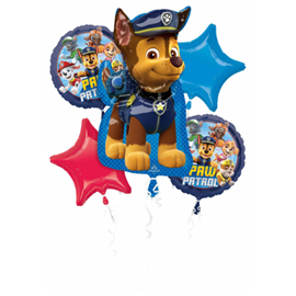 Balloon Foil Bouquet Paw Patrol 5Pk Uninflated