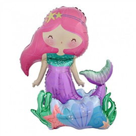 Balloon Foil Standing Airz Mermaid 211220