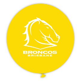 BALLOONS SUPPORTER BRONCOS 90CM 1/PK UNINFLATED