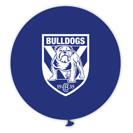 BALLOONS SUPPORTER BULLDOGS 90CM 1/PK UNINFLATED