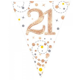 Bunting 21st Birthday Spark Fizz RG 3.9m