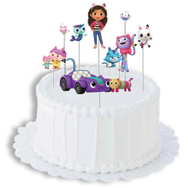 Cake Topper Gabby's Dollhouse 8/pc