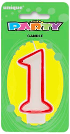 Candle #1 Red Border