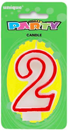 Candle #2 Red Border
