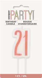 Candle Rose Gold 21