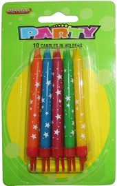 Candles Star 10/ Pack