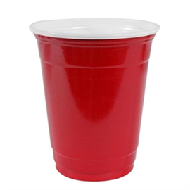 Capri Cup Plastic Party 18Oz Red 20/Pk