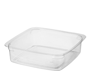 CASTAWAY CLEAR CONTAINER SQUARE 125ML 25/PK