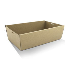 CATER BOX ONLY RECTANGLE MEDIUM BROWN 